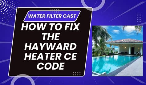 Ce error on hayward pool heater - May 31, 2023 · Professional Assistance: If none of these steps resolve the issue and your Hayward pool heater still does not turn on, it is recommended to contact a professional technician who specializes in pool heater repairs. 
